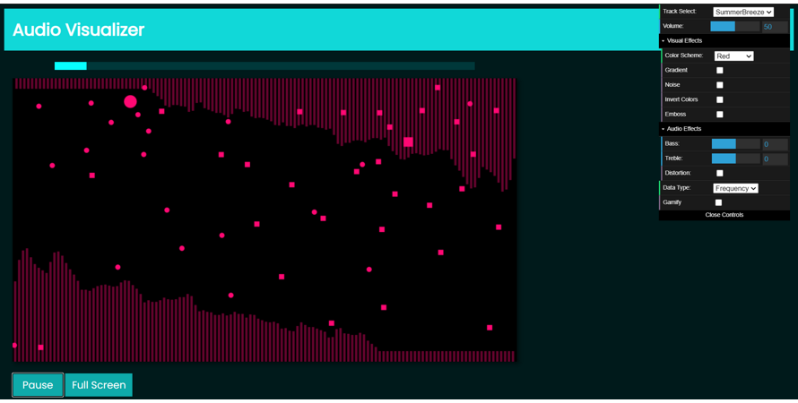 opened controls panel and playing music