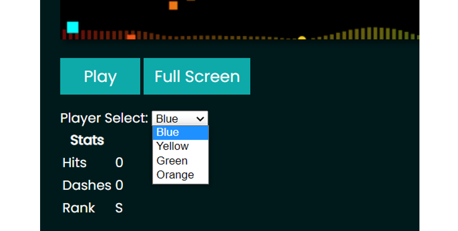 player select and stats